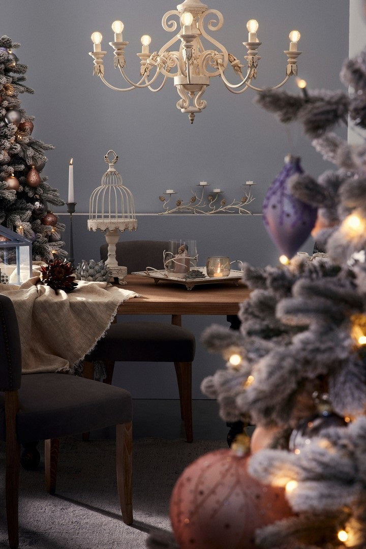 bizzotto bizzotto alzata minerva con gabbia h 58 cm bianco