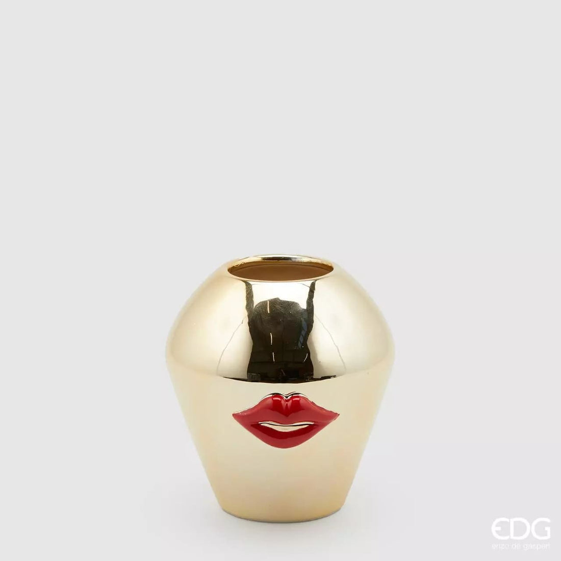 Vase Kiss EDG Enzo De Gasperi H15 D14 Rouge Or