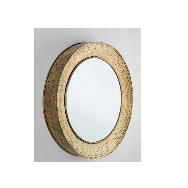 Miroir Rond Bizzotto Adara Or Ø 80 Cm