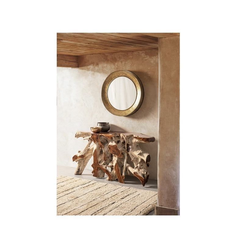 Miroir Rond Bizzotto Adara Or Ø 80 Cm