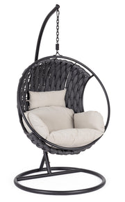 Fauteuil suspendu Bizzotto Galapagos Max 130 kg Noir
