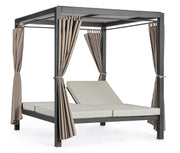 Lit de jour Bizzotto Dream avec rideaux anthracite