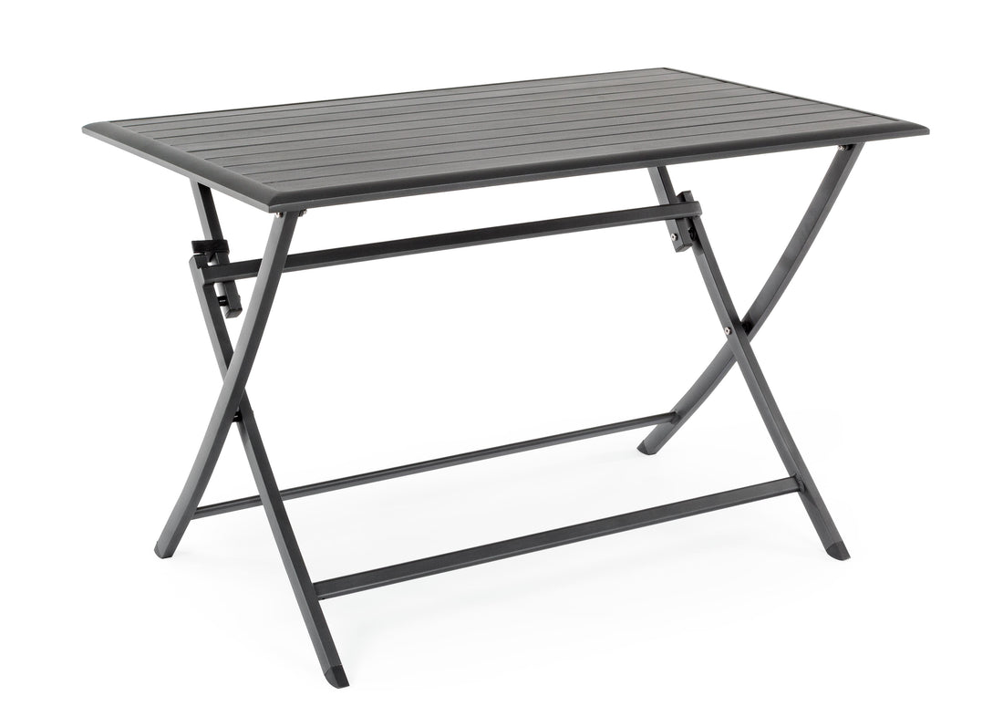Table pliante rectangulaire Bizzotto Elin 110 x 70 cm anthracite