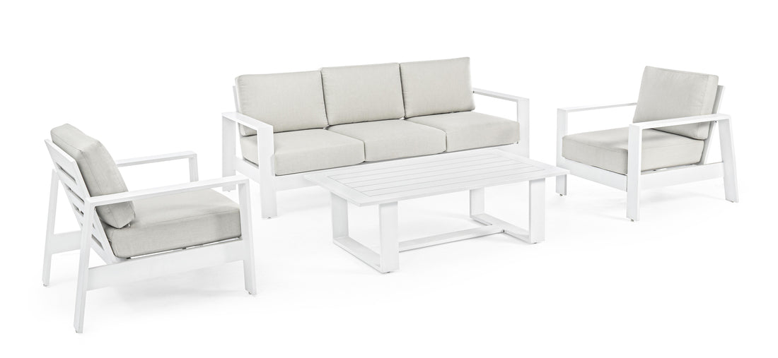 Ensemble de salon Bizzotto Baltic White 4 pièces