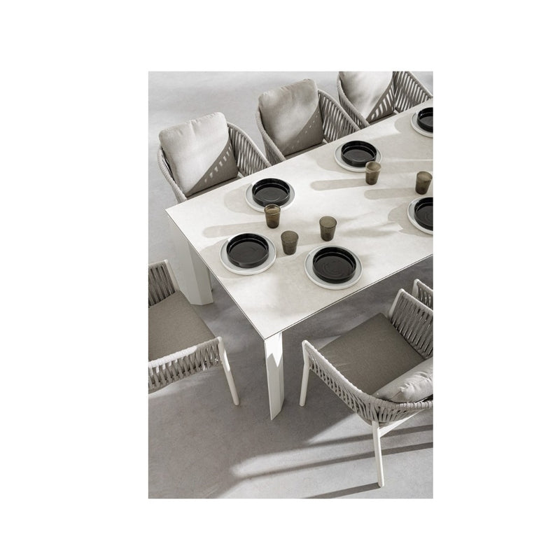 Bizzotto Table Extensible Otavio Rectangulaire 220 - 280 - 340 x 95 Cm Blanc