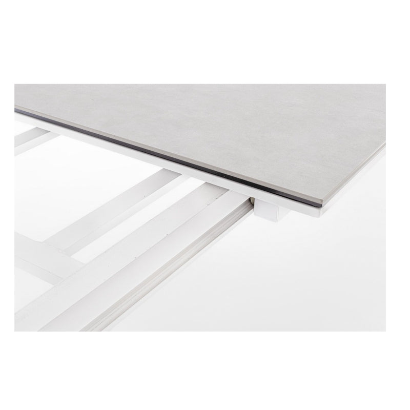 Bizzotto Table Extensible Otavio Rectangulaire 220 - 280 - 340 x 95 Cm Blanc