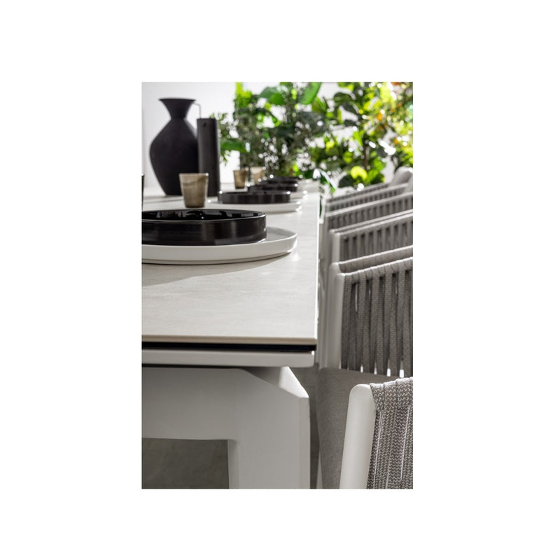 Bizzotto Table Extensible Otavio Rectangulaire 220 - 280 - 340 x 95 Cm Blanc
