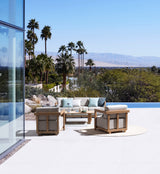 Bizzotto Set 4 Theseus Natural Living Room