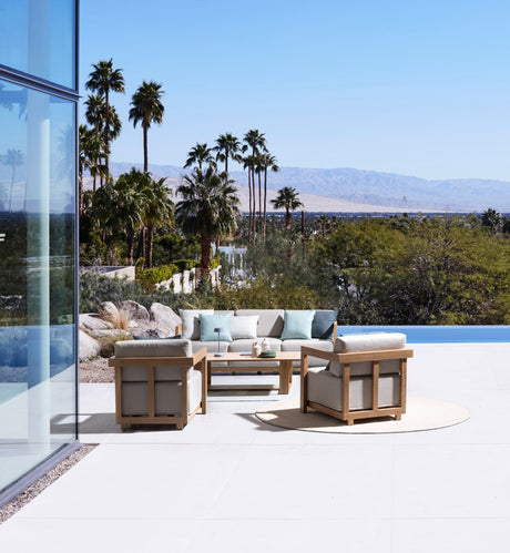 Bizzotto Set 4 Theseus Natural Living Room