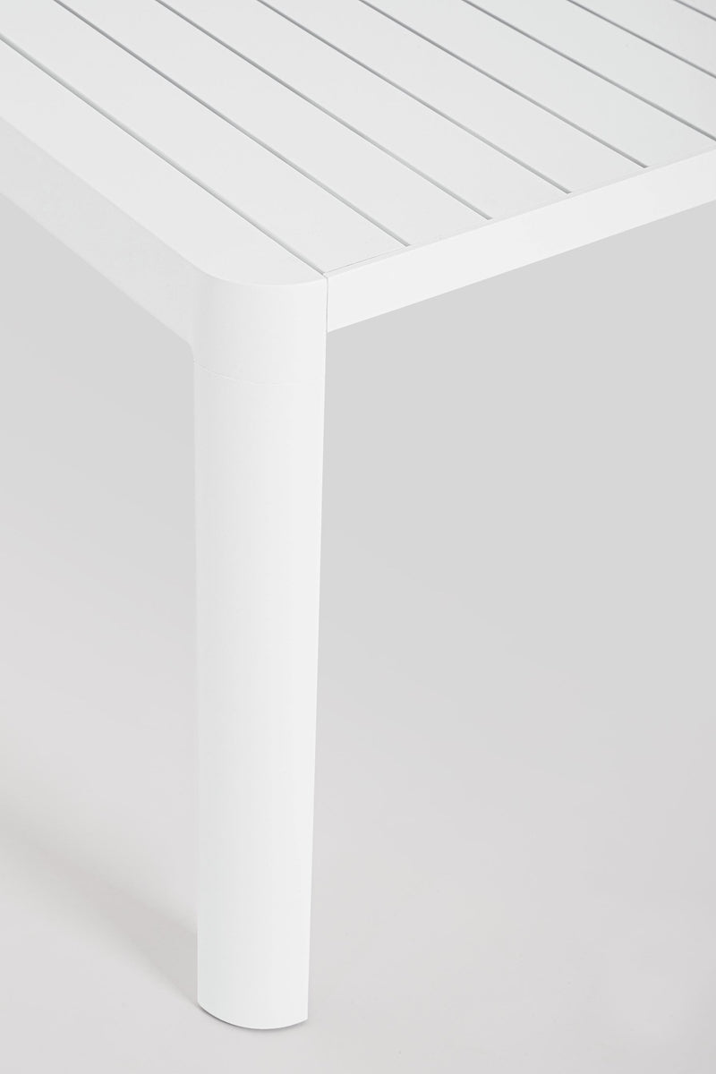 Table carrée extensible Bizzotto Kiplin 149 x 97 / 149 cm Blanche