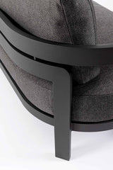 Bizzotto Set 4 Presley Lounge Anthracite