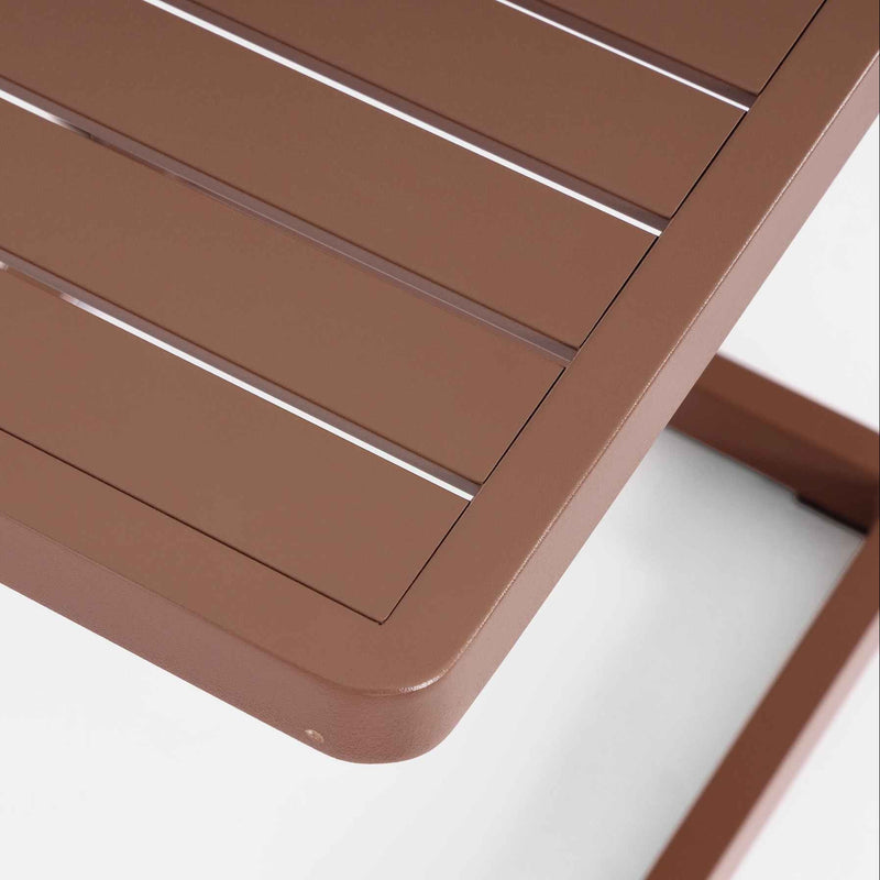 Bizzotto Konnor Tavolino Ruggine Alluminio 40×40 H45