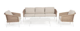 Bizzotto Oceana 4-Element Living Room Set Vapor White 