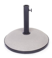 Bizzotto Pied de Parapluie Barry Rond 30 Kg Béton Gris Tourterelle