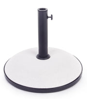 Pied de parasol Bizzotto Barry rond 30 kg ciment blanc