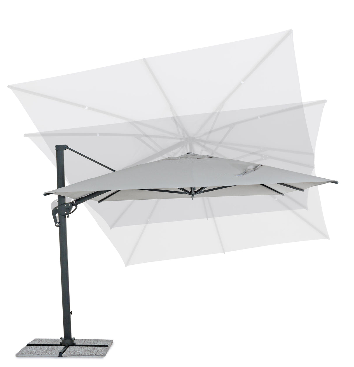 bizzotto bizzotto ombrellone braccio ines 3 x 4 mt antracite grigio ean 8051836269712