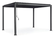 Bizzotto Ocean Pergola Bioclimatique Anthracite Aluminium 3×4 m
