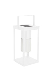 Lampe solaire LED Bizzotto H 38 cm avec poignée carrée blanche