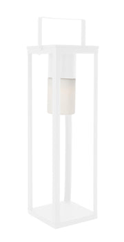 Lampe solaire LED Bizzotto H 75 cm avec poignée carrée blanche