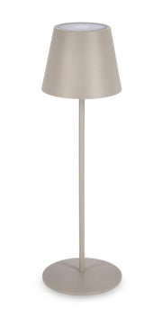 Bizzotto Etna Lampe de Table H 38 Cm Led Gris Tourterelle
