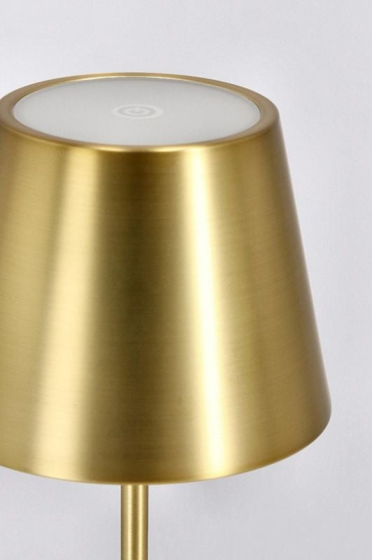 Lampe de table LED Bizzotto Etna H 38 cm Doré