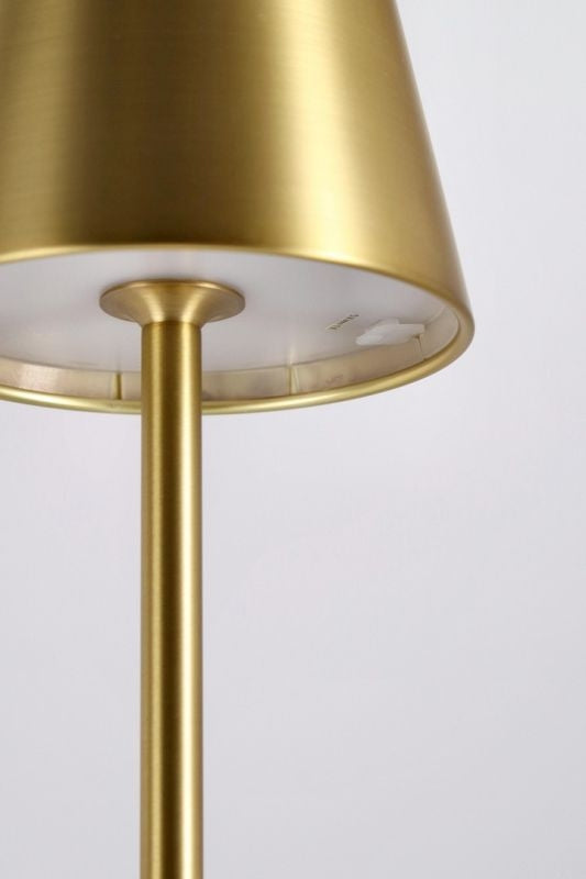 Lampe de table LED Bizzotto Etna H 38 cm Doré