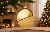 Bizzotto Sfera in Vetro Oro Lucido D 10 cm – Decorazione Natalizia