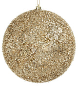 Bizzotto Sfera Natalizia Angelica Champagne D 20 cm Decorazione per Albero di Natale