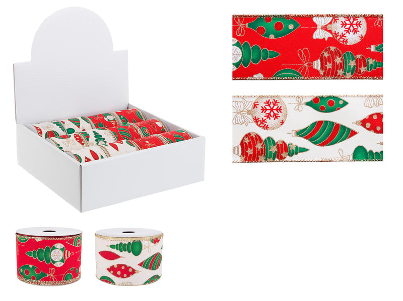 Bizzotto Nastro XMas Ball 4M Ass. Decorazione Natalizia 1 Pz