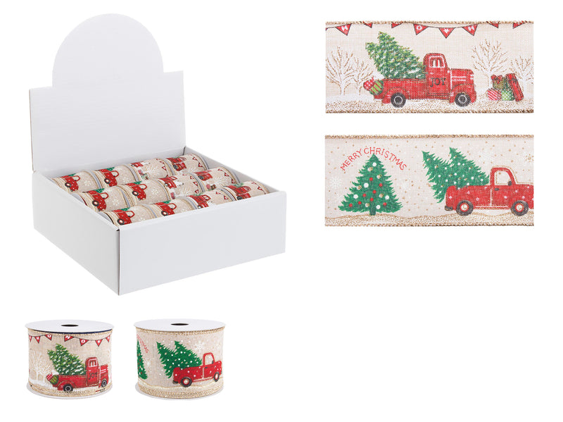 Bizzotto Nastro Truck 4M Ass. Decorazioni Natalizie 1 Pz
