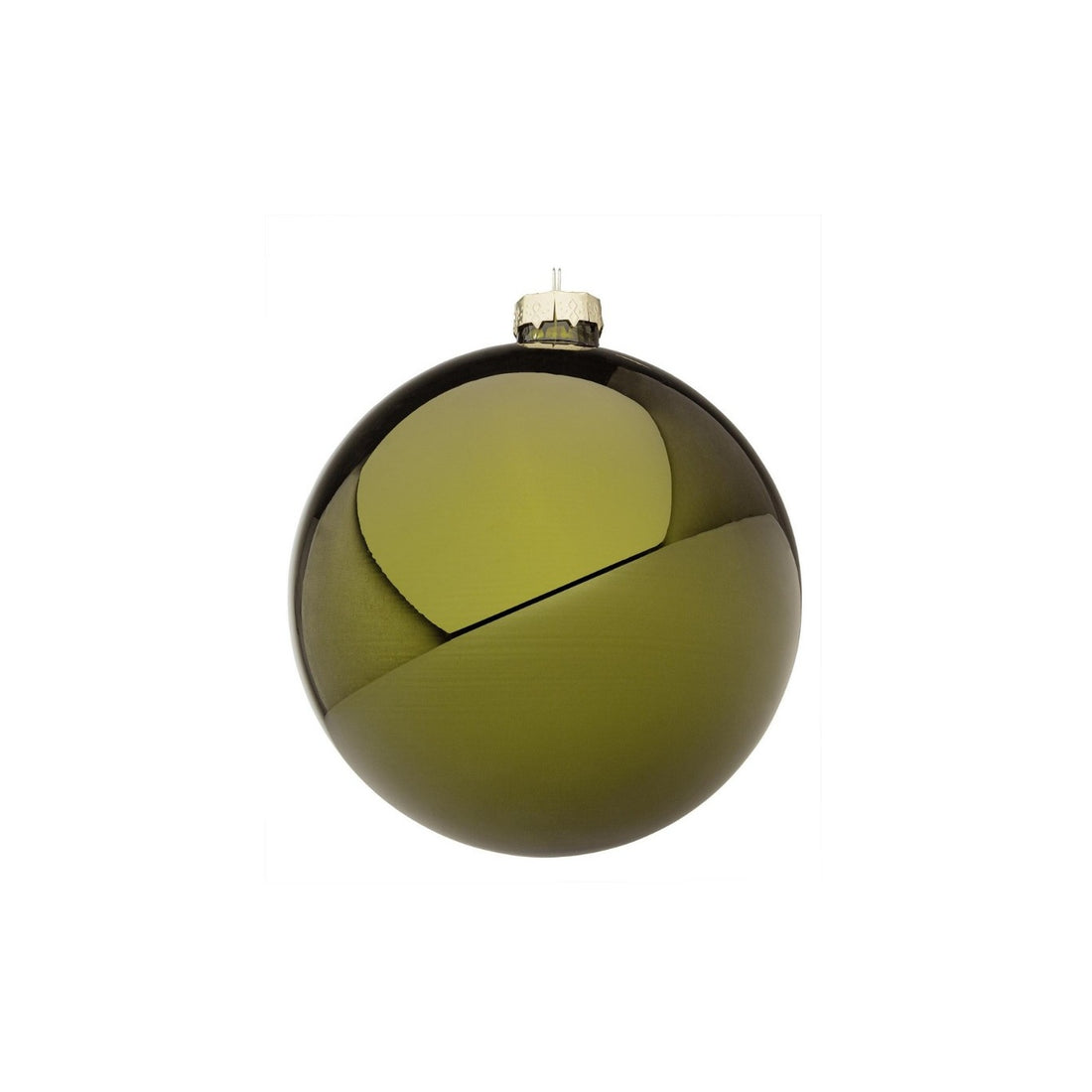 Bizzotto Sfera di Natale Verde Muschio Lucido D 15 cm in Vetro – Decorazione per Albero