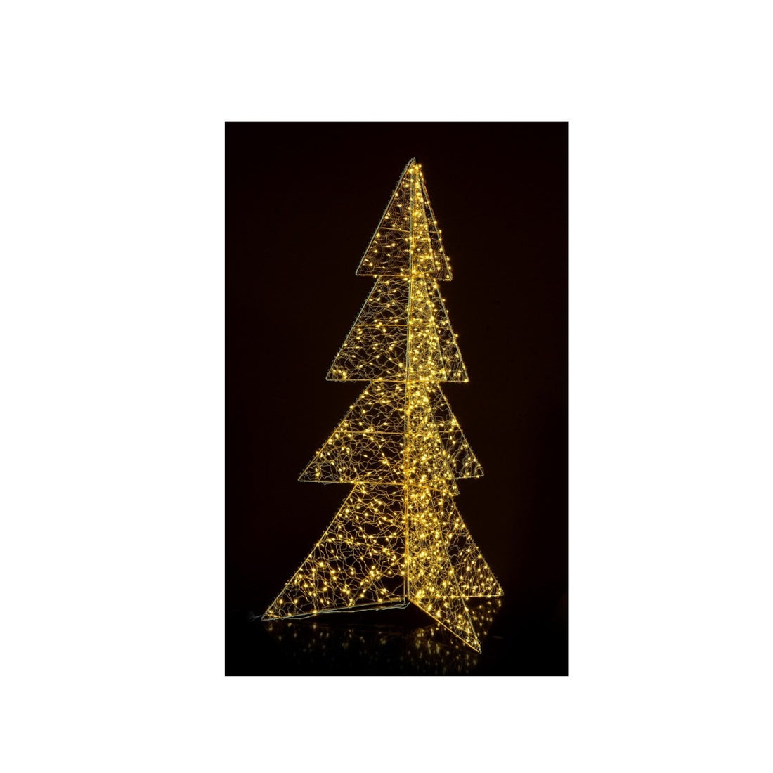 Bizzotto Pino Natalizio Hoover Oro con 720 Micro LED Classic H 120 cm Decorazione Luminosa