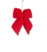 Bizzotto Pendaglio Linsey Fiocco Rosso H 23 cm Decorazione per Albero di Natale