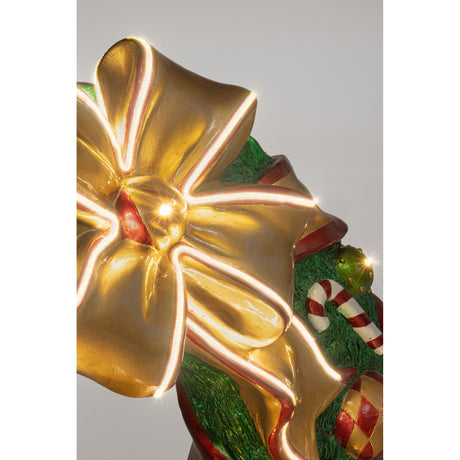 Bizzotto Corona di Natale Kinler LED 94x35,5x87,6 cm Decorazione Natalizia Luminosa
