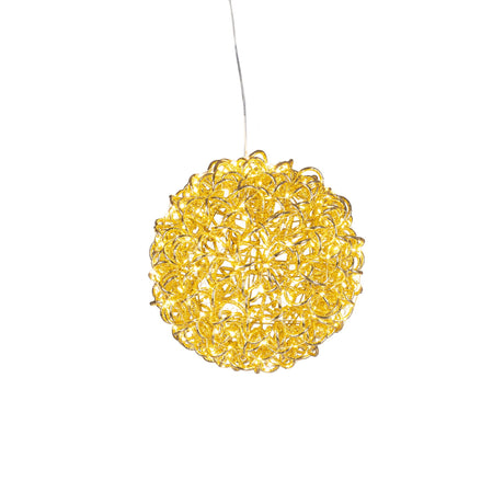 Bizzotto Decorazione Sferica Zoe Oro con 400 Micro LED Classic D 30 cm Addobbo Natalizio Luminoso