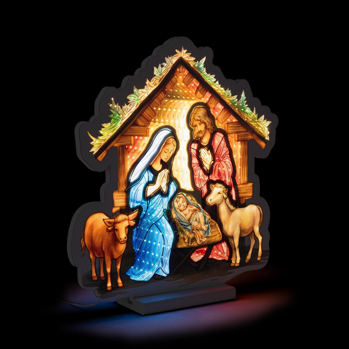 Bizzotto Natività Luminosa H 39 cm con 315 LED IP20 Decorazione Natalizia