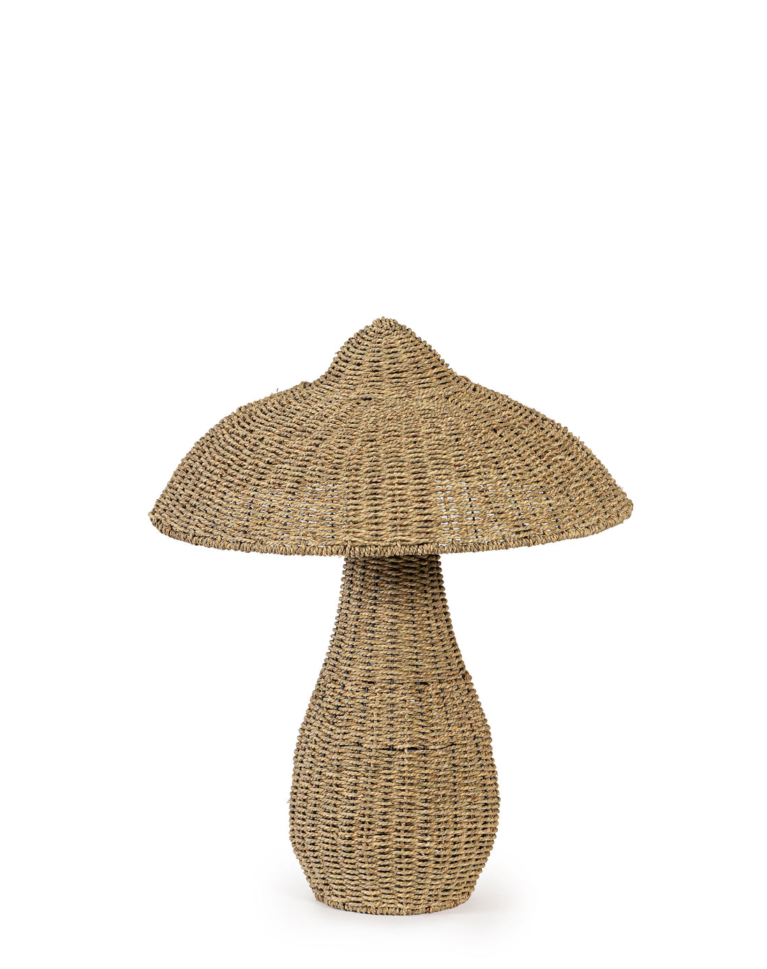 Bizzotto Fungo Natalizio Everen Stand en Seagrass Ø73xH90 cm – Décoration de Noël en Fibre Végétale pour la Maison