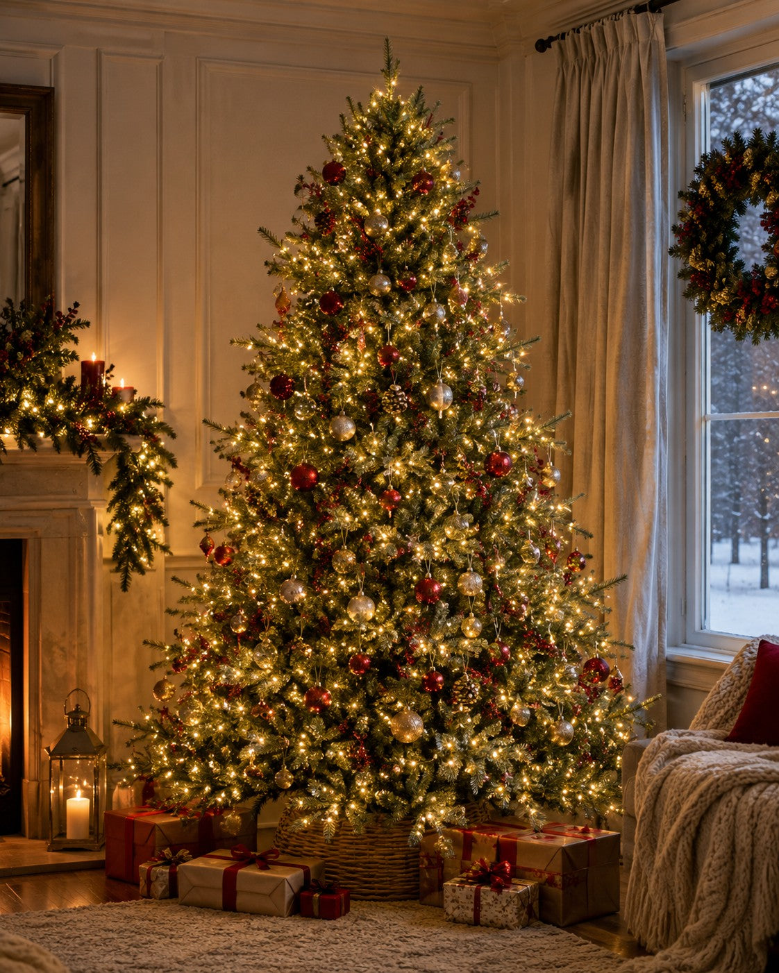 Bizzotto Albero di Natale Ritter H 270 cm con 6011 Rami e 10000 LED
