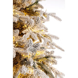Bizzotto Albero di Natale Ritter Innevato H 180 cm con 2609 Rami e 4400 LED