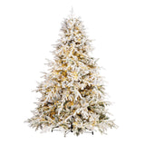 Bizzotto Albero di Natale Ritter Innevato H 180 cm con 2609 Rami e 4400 LED
