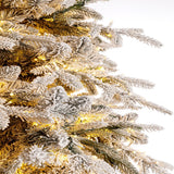 Bizzotto Albero di Natale Ritter Innevato H 270 cm con 6011 Rami e 10000 LED