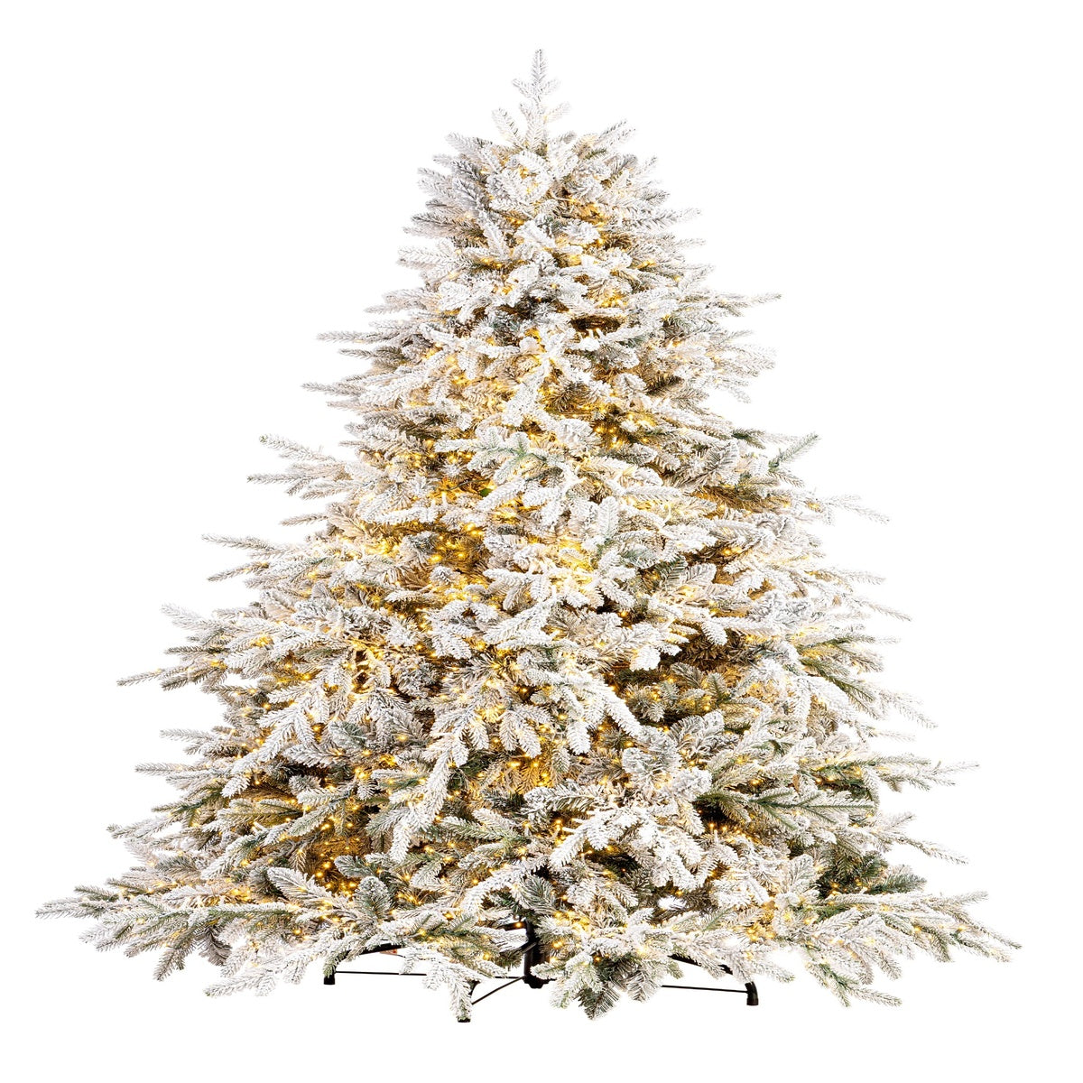 Bizzotto Albero di Natale Ritter Innevato H 270 cm con 6011 Rami e 10000 LED