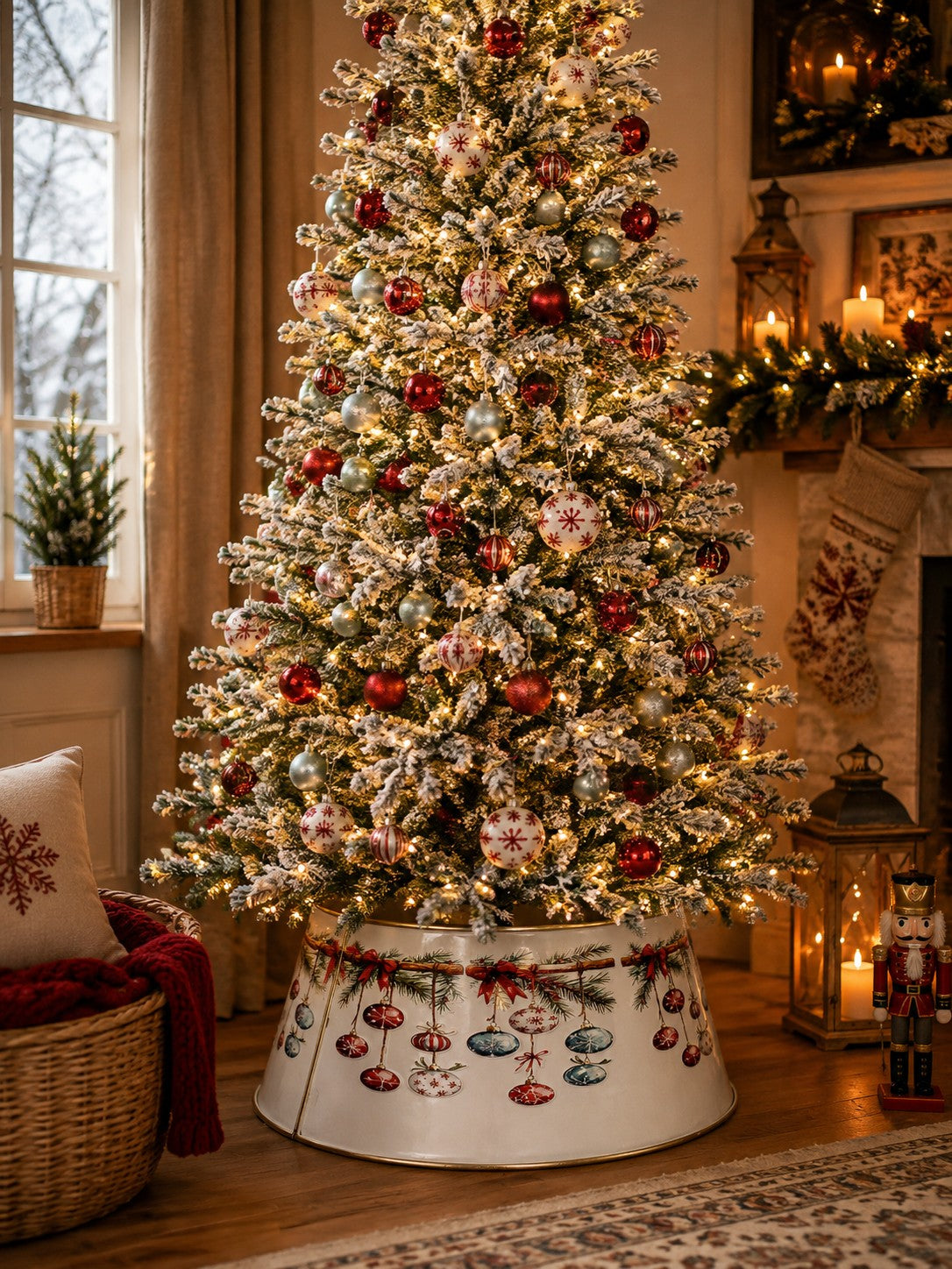 Bizzotto Copribase Albero di Natale Chilly Sfera D 70 cm Decorazione Natalizia
