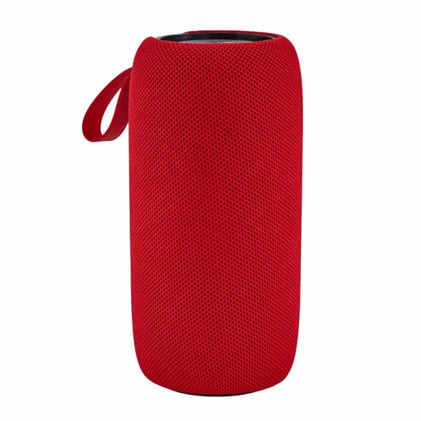 L'Arcolaio Speaker Bluetooth Cylindrique FM Rouge/Jaune 8,4x8,4x17,2 cm