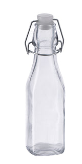 regalo italiano regalo italiano bottiglia vetro con tappo ermetico ass 250 ml h 20 cm trasparente 1 pz ean 8057586000568