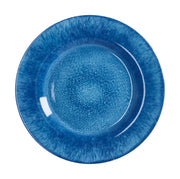 Assiette plate en mélamine italienne D 28 cm H 3 cm Bleu