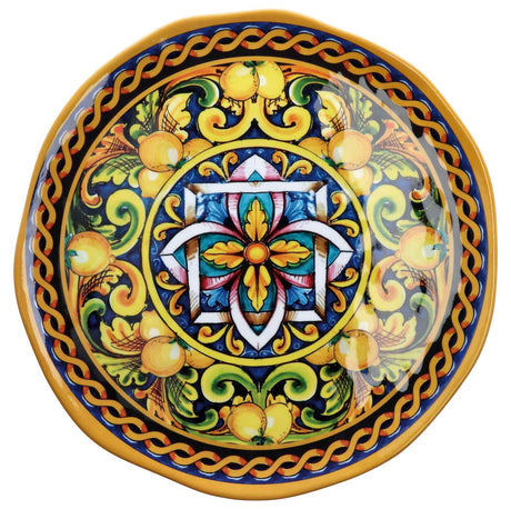regalo italiano regalo italiano vassoio tondo melamina lemon d 40 cm h 2 cm giallo ean 8057586002319