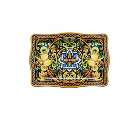 regalo italiano regalo italiano vassoio rettangolare melamina lemon 30 x 21 cm h 2 cm giallo ean 8057586002326