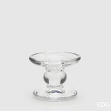 Bougeoir rond EDG Enzo De Gasperi avec sphère H 6 cm P 9 cm Naturel Transparent Snot et tige