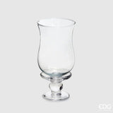 Bougeoir rond EDG Enzo De Gasperi avec sphère H 6 cm P 9 cm Naturel Transparent Snot et tige